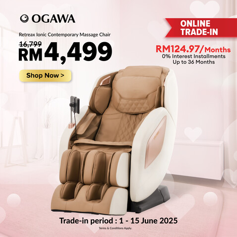 [Trade-In] [NEW Arrival] Ogawa RetreaX Ionic Contemporary Massage Chair [Deposit RM200 Only] [Free Shipping WM]*